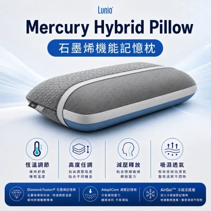Mercury石墨烯機能記憶枕 產品圖