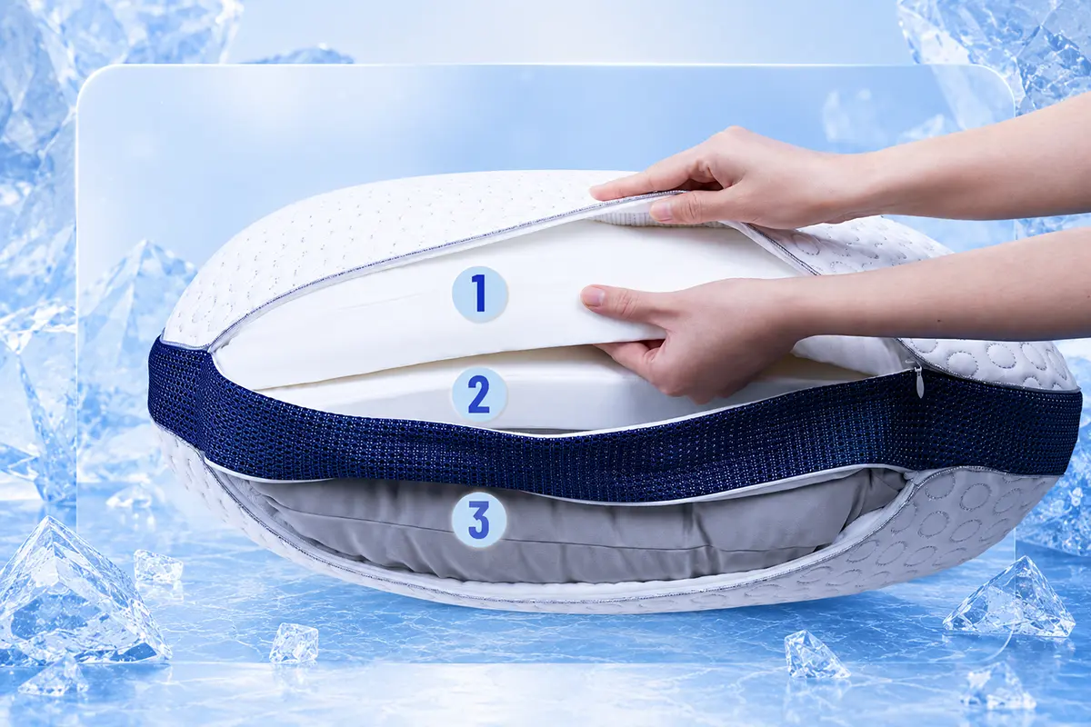 IceFit涼感護頸枕 材質構造