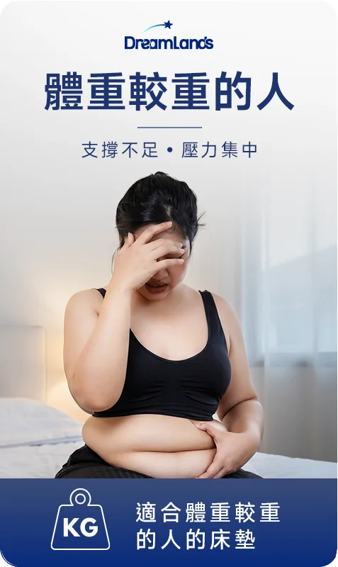 比較胖或體重較重的人推薦床墊